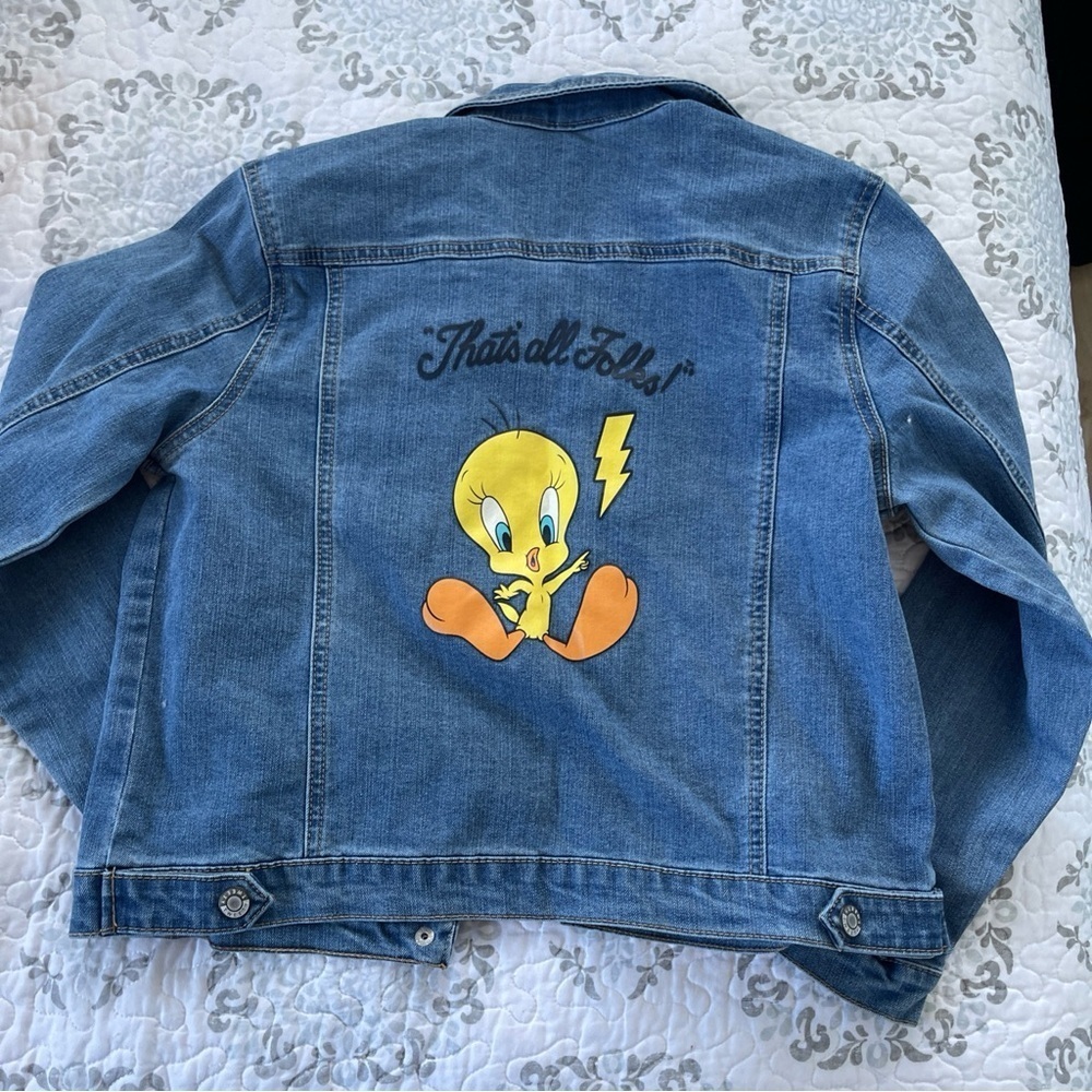 Girls Looney Tunes Tweety Bird Denim
Basic Jacket Blue XL 14-16